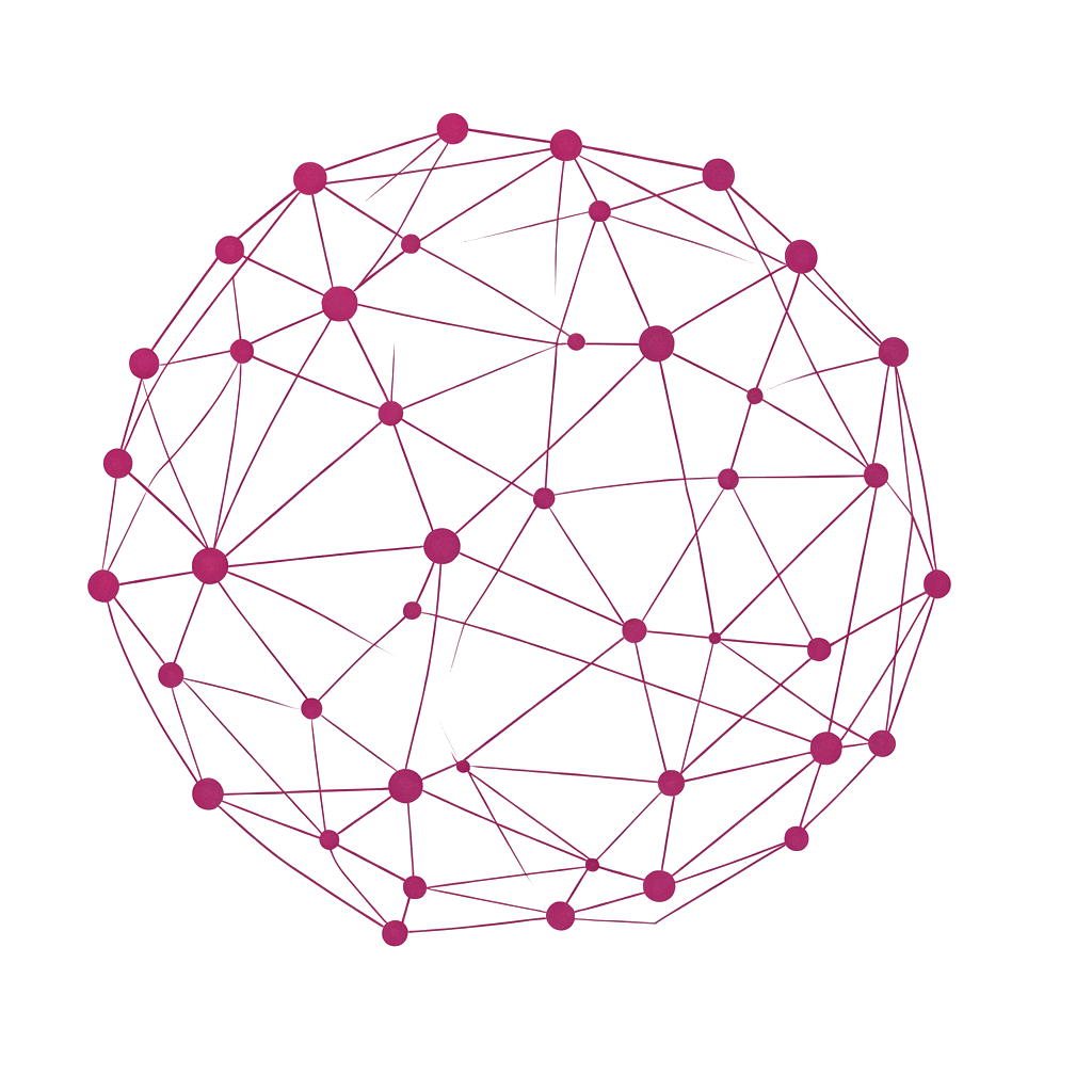 Network sphere graphic